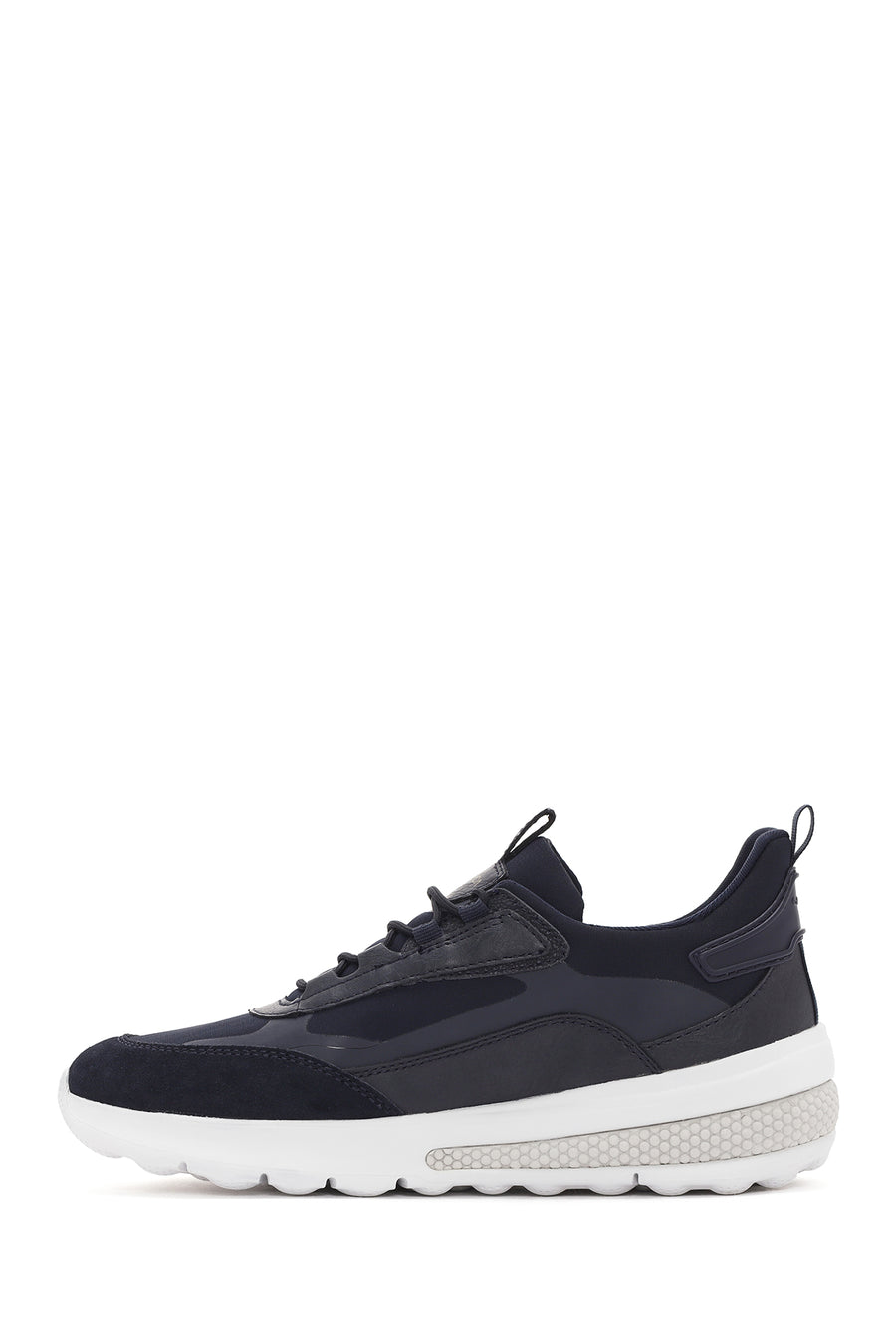 Geox Men's Navy Blue Spherica Active Lace Up Fabric Sneaker