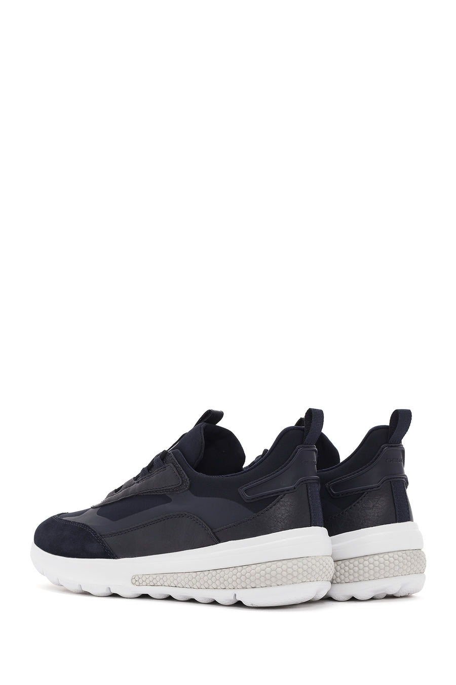 Geox Men's Navy Blue Spherica Active Lace Up Fabric Sneaker
