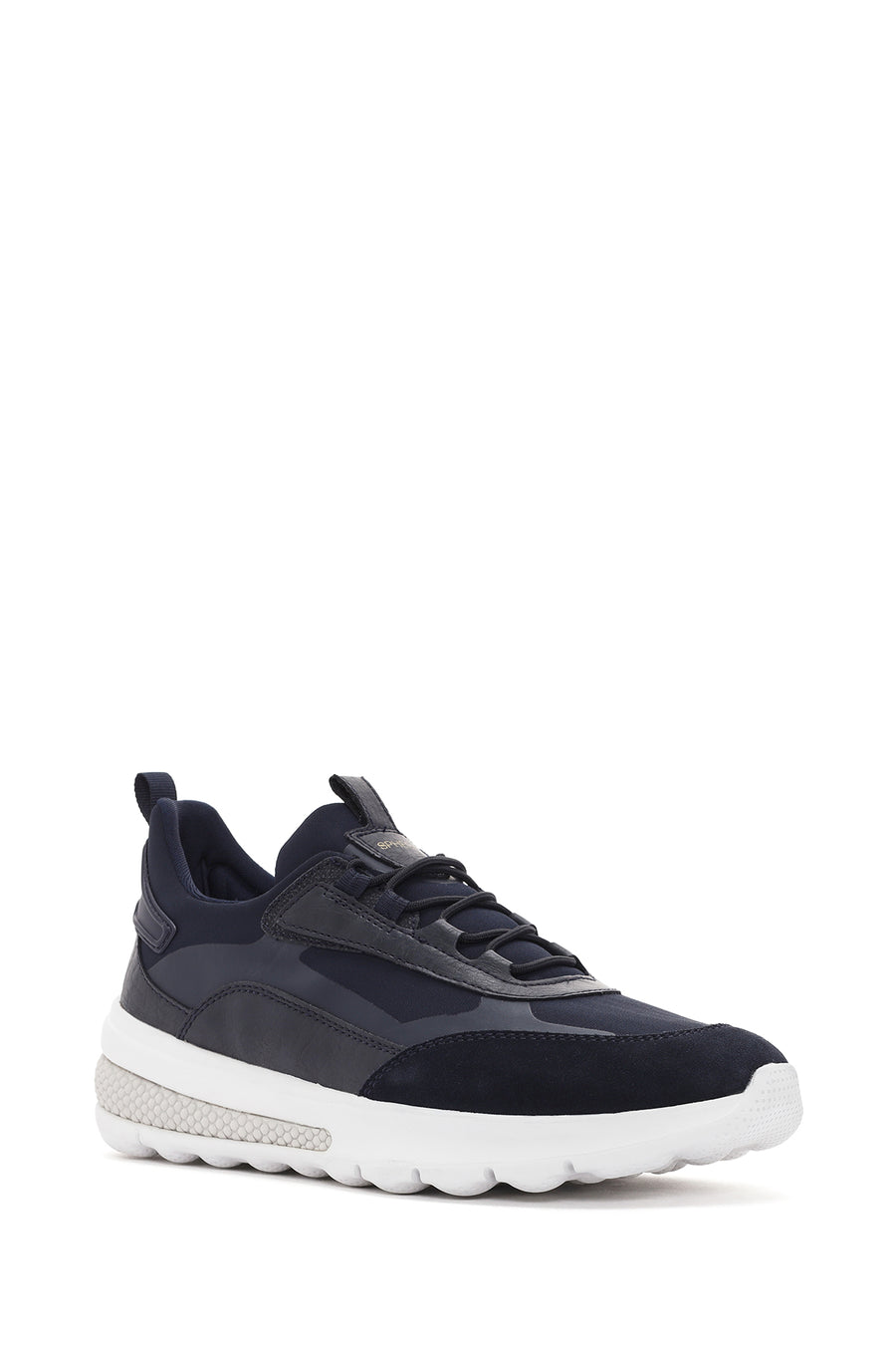 Geox Men's Navy Blue Spherica Active Lace Up Fabric Sneaker