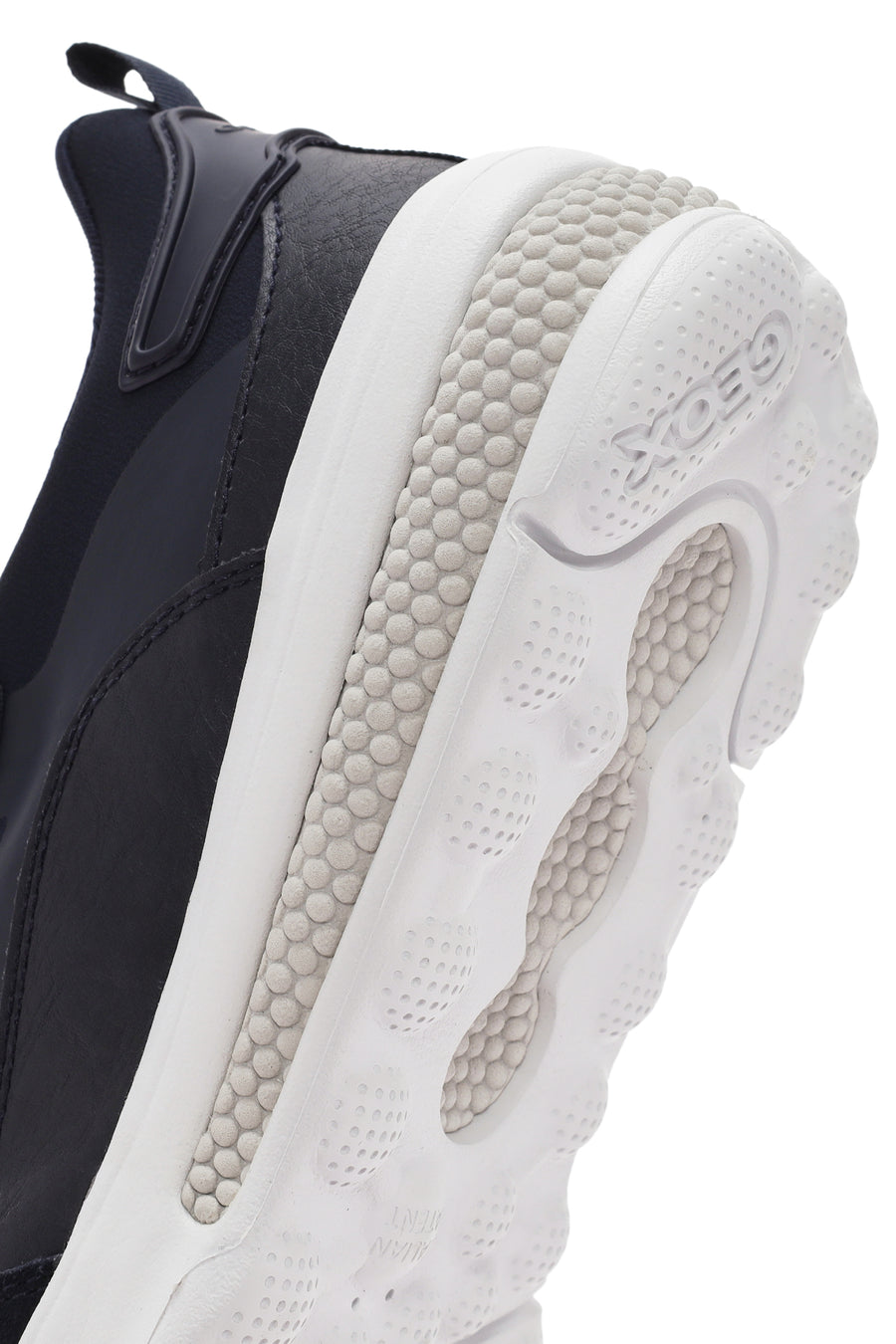 Geox Men's Navy Blue Spherica Active Lace Up Fabric Sneaker
