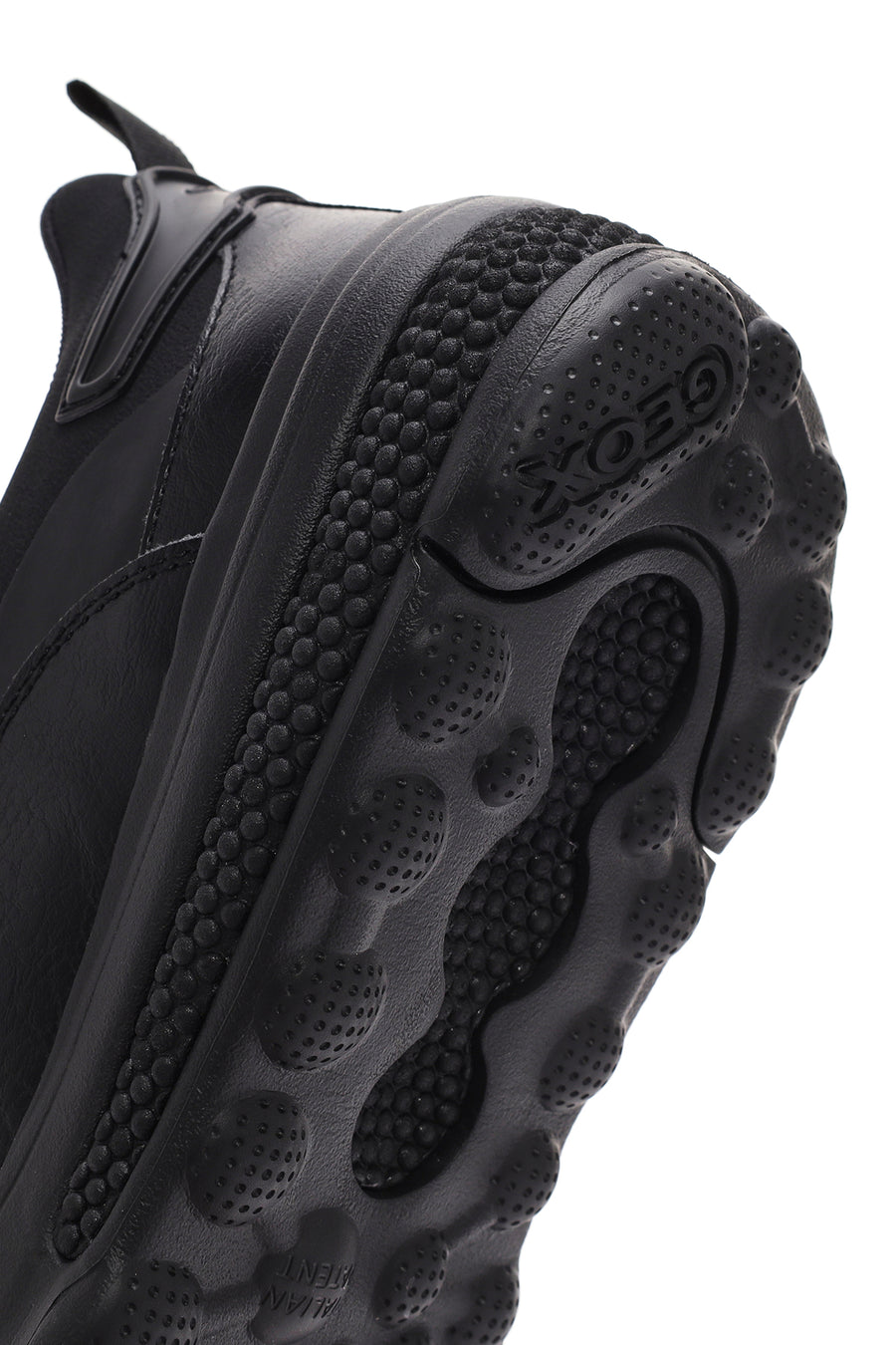 Geox Erkek Siyah Spherica Actif Bağcıklı Deri Sneaker