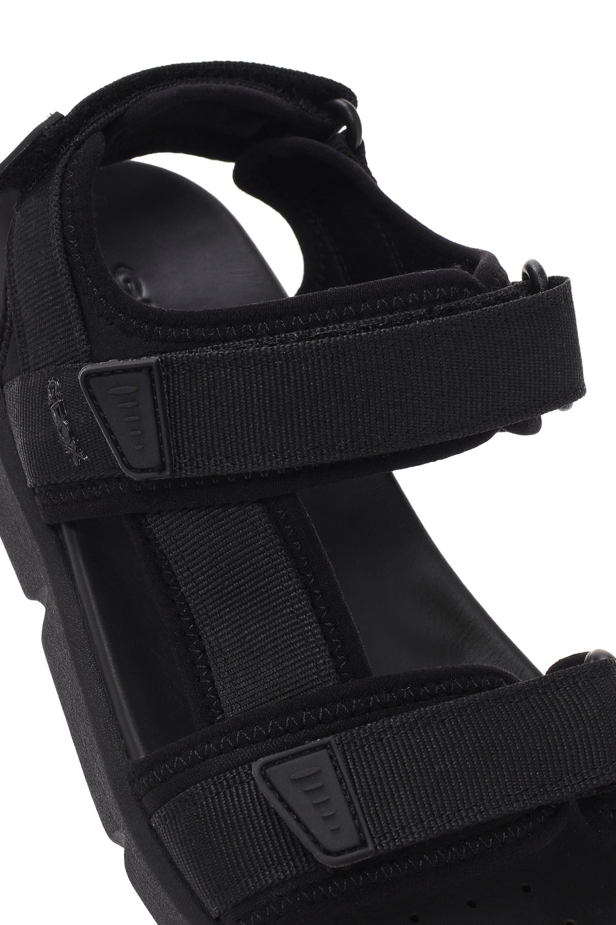 Geox Men's Black Xand 2s Fabric Sandals