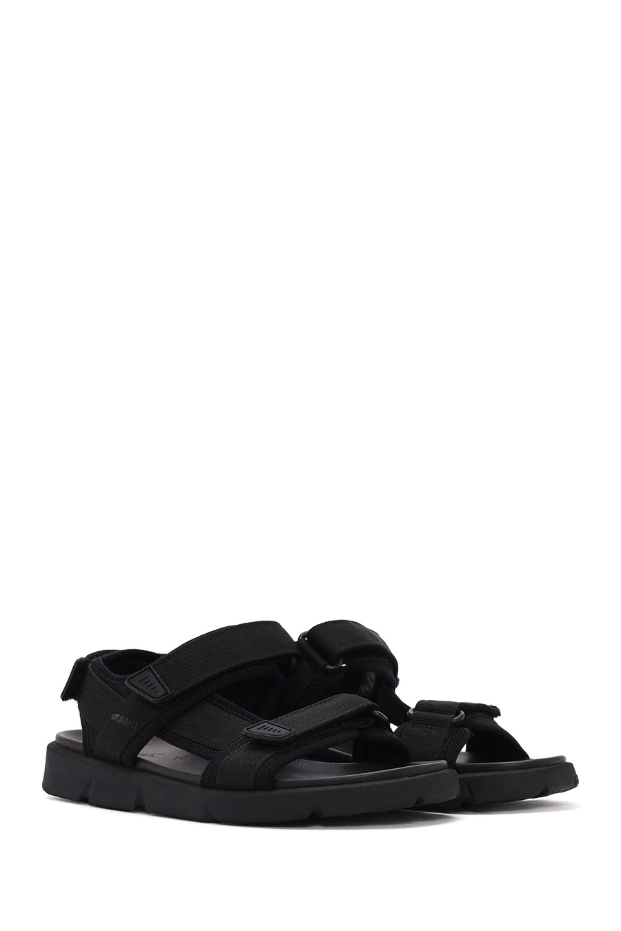 Geox Men's Black Xand 2s Fabric Sandals