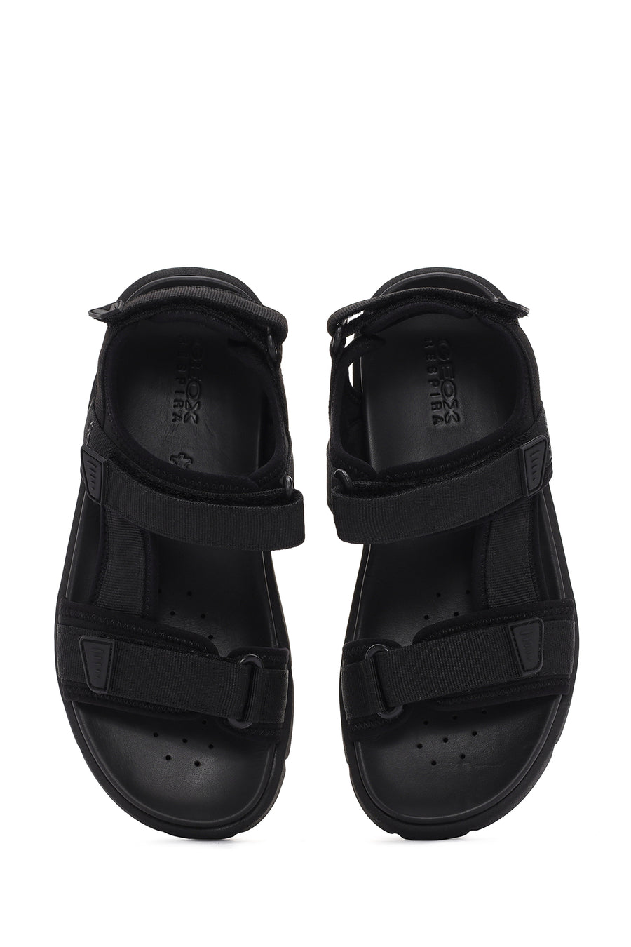 Geox Men's Black Xand 2s Fabric Sandals