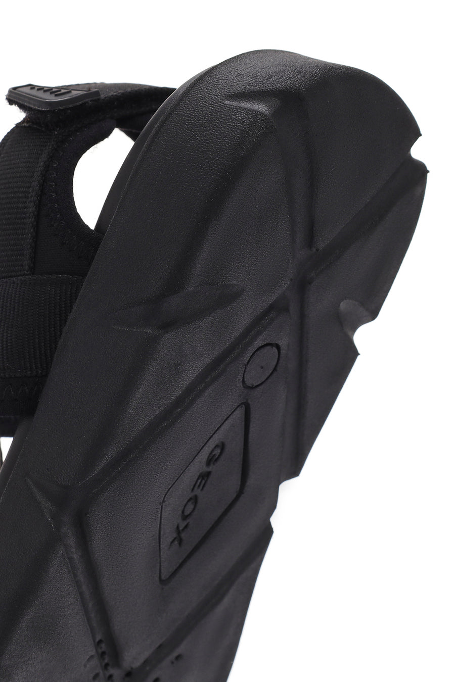Geox Men's Black Xand 2s Fabric Sandals