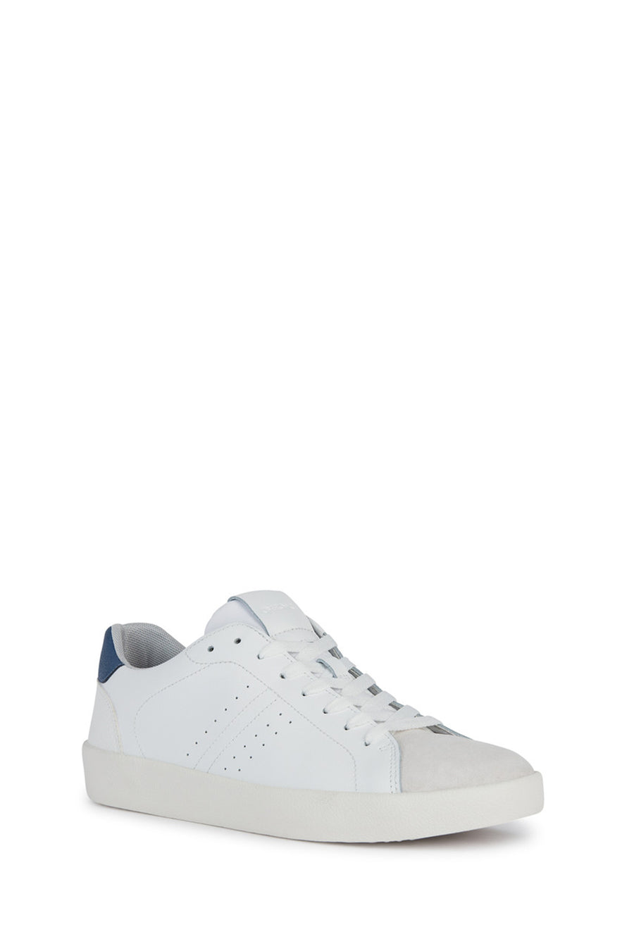 Geox Erkek Beyaz Bağcıklı Deri Sneaker