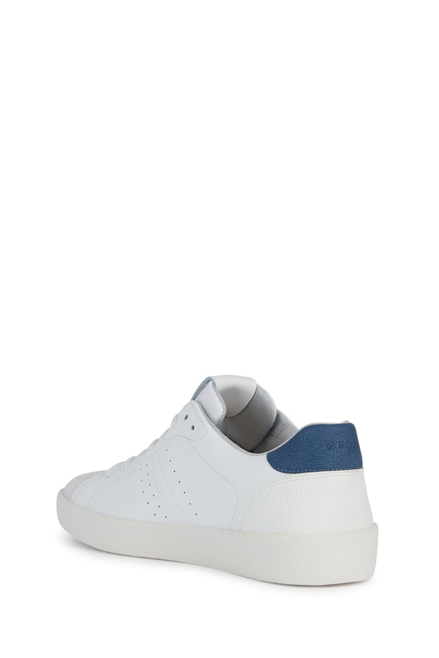 Geox Erkek Beyaz Bağcıklı Deri Sneaker
