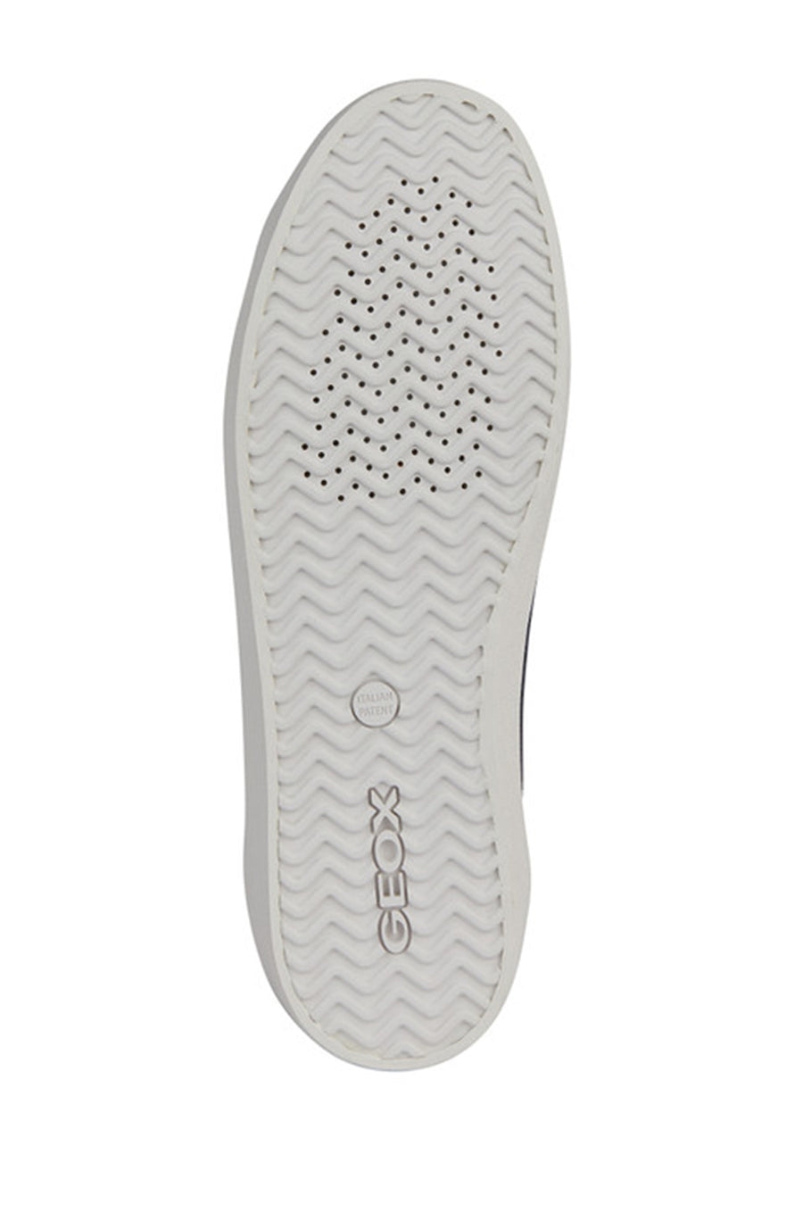 Geox Erkek Lacivert Affıle Bağcıklı Deri Sneaker