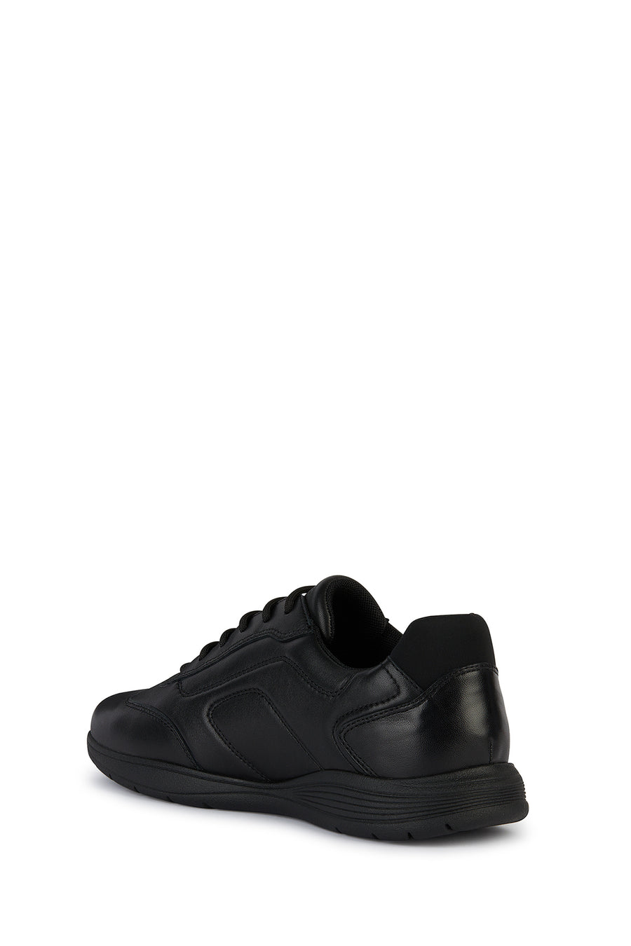 Geox Erkek Siyah Spherica Ec2 Bağcıklı Deri Sneaker