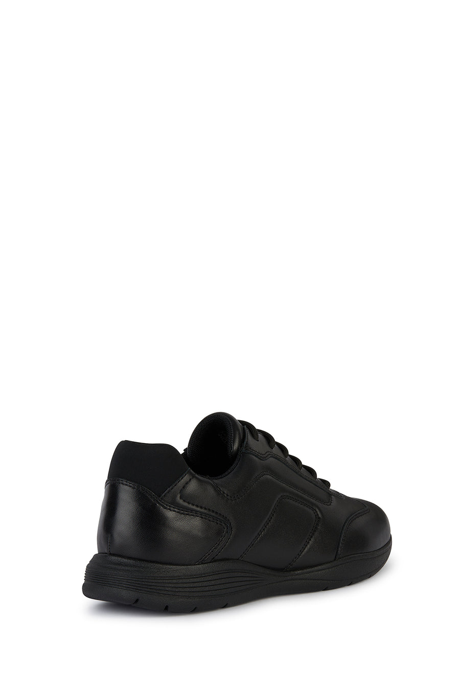 Geox Erkek Siyah Spherica Ec2 Bağcıklı Deri Sneaker