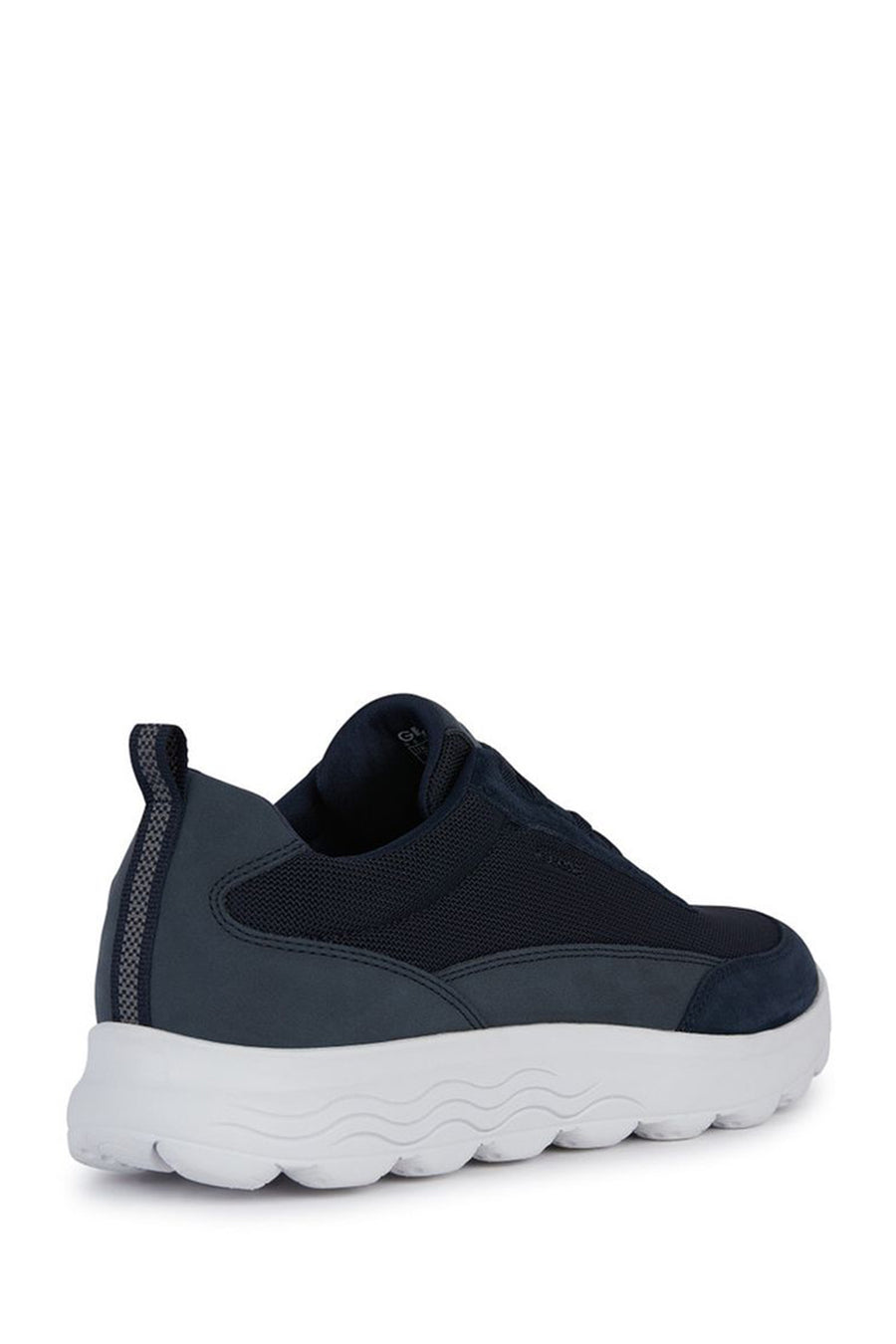 Geox Erkek Lacivert Spherica Bağcıklı Deri Sneaker