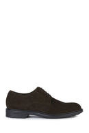 Geox Men's Brown Walk Pleasure Lace-Up Suede Leather Casual Shoes | Derimod