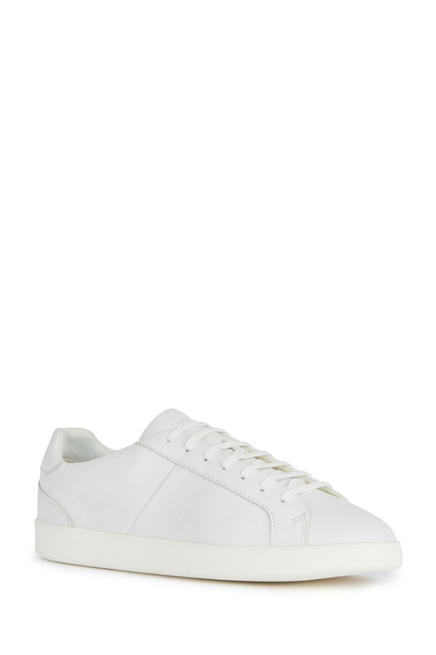 Geox Men's White Regio Lace-up Leather Sneaker