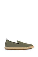 Geox Men's Green Pantelleria Wicker Leather Espadrille | Derimod