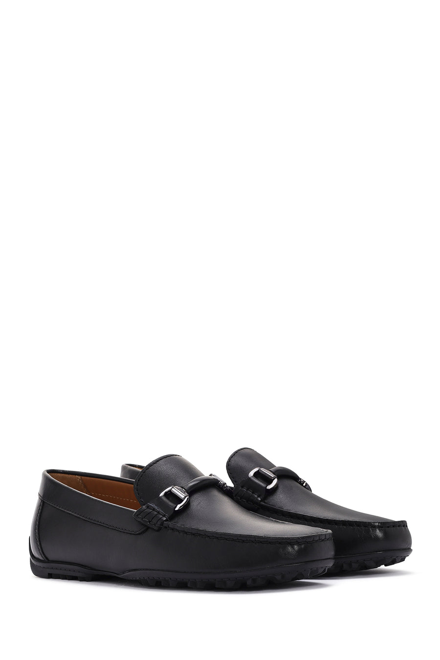 Geox Erkek Siyah Kosmopolis + Grip Deri Loafer