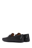 Geox Men's Black Kosmopolis + Grip Leather Loafer | Derimod