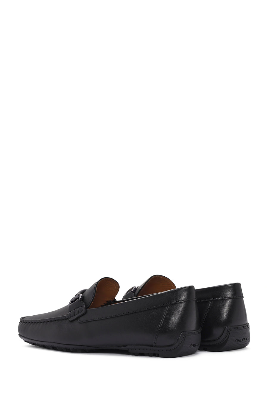 Geox Erkek Siyah Kosmopolis + Grip Deri Loafer