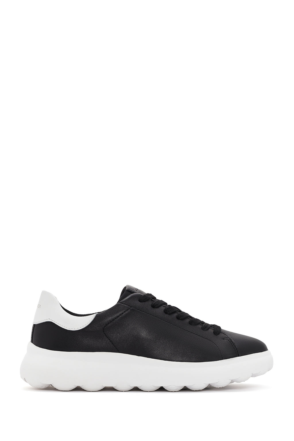 Geox Erkek Siyah Spherica Bağcıklı Deri Sneaker