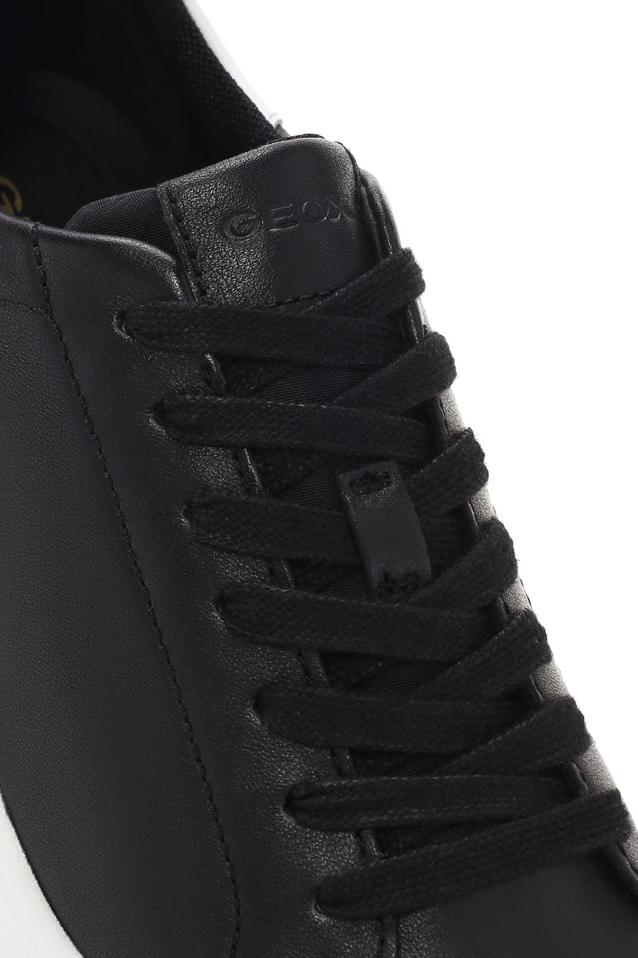Geox Erkek Siyah Spherica Bağcıklı Deri Sneaker