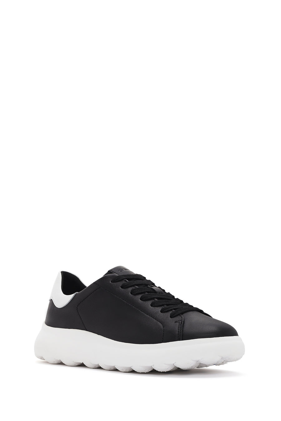 Geox Erkek Siyah Spherica Bağcıklı Deri Sneaker