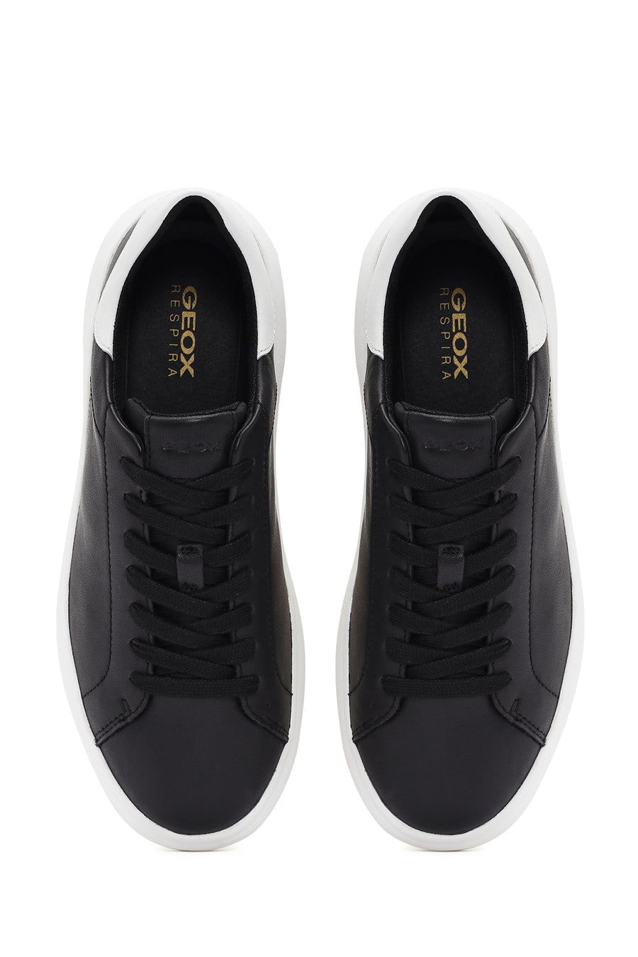 Geox Erkek Siyah Spherica Bağcıklı Deri Sneaker