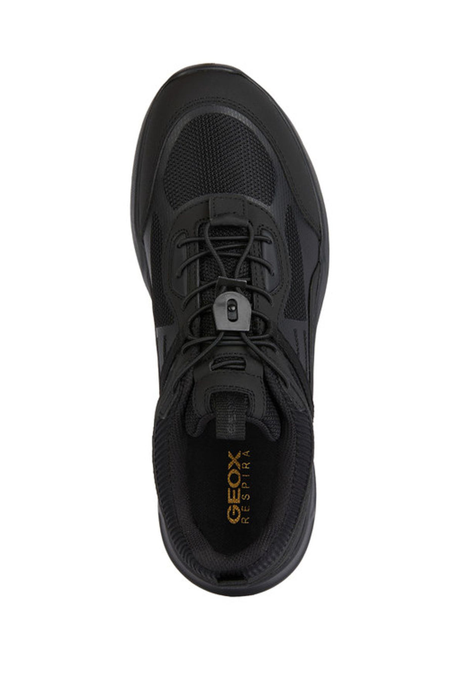 Geox Erkek Siyah Sanzio Bağcıklı Deri Sneaker
