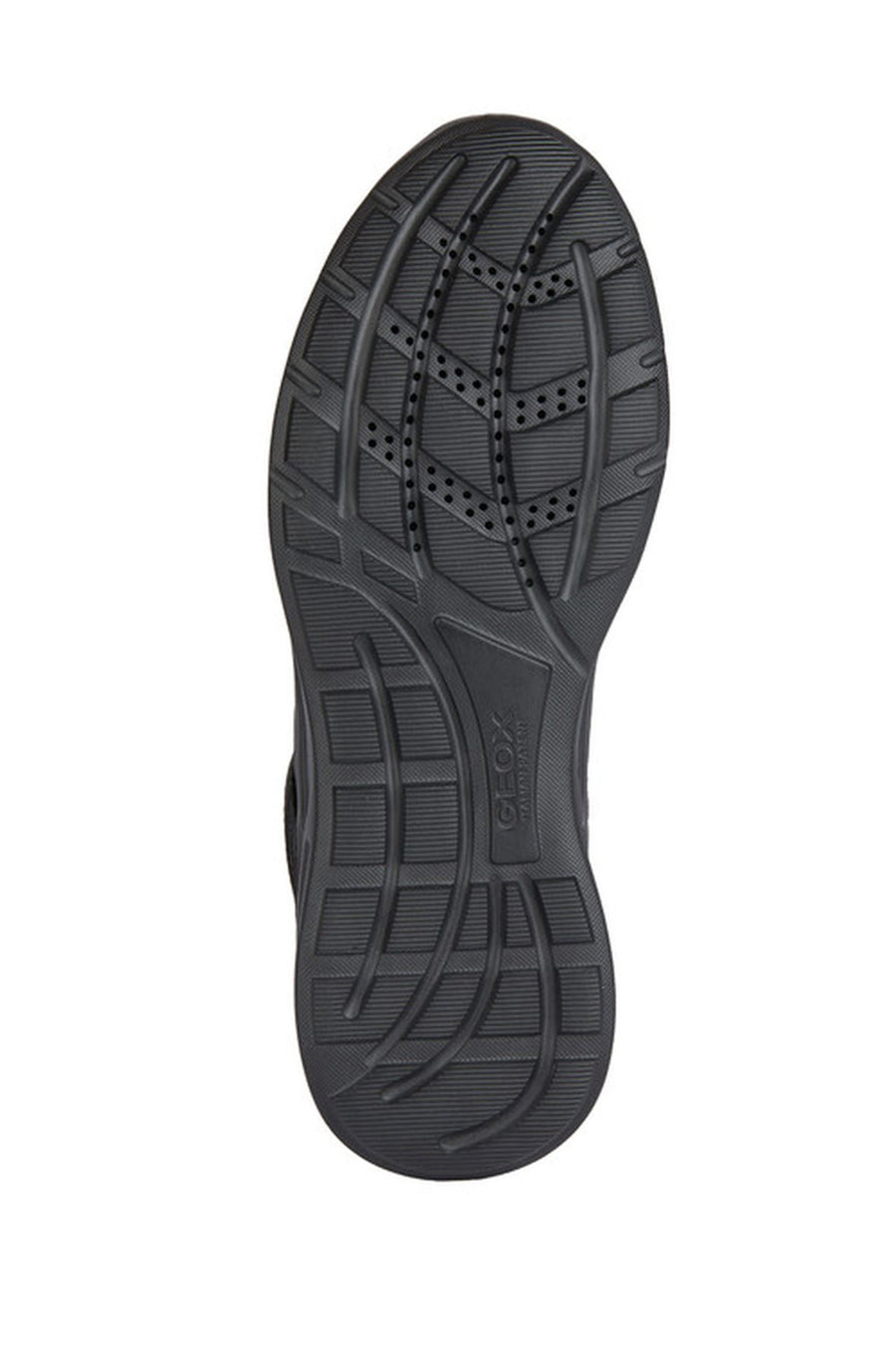Geox Erkek Siyah Sanzio Bağcıklı Deri Sneaker