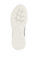 Geox Men's Gray Sanzio Lace-Up Leather Sneaker | Derimod