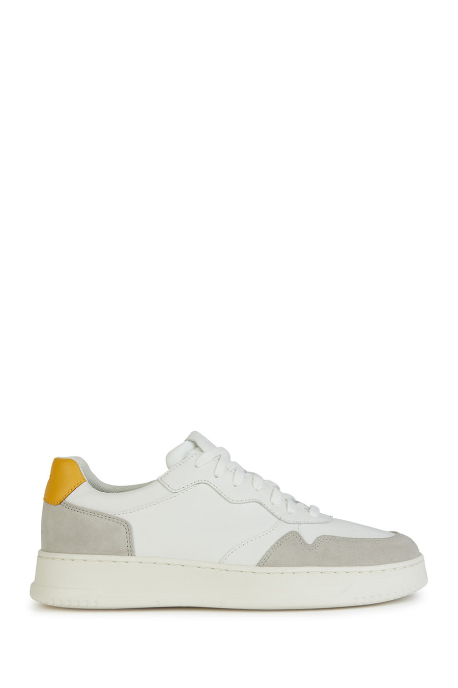 Geox Men's White Leather Sneakers U45GFB04322C0284 | Derimod