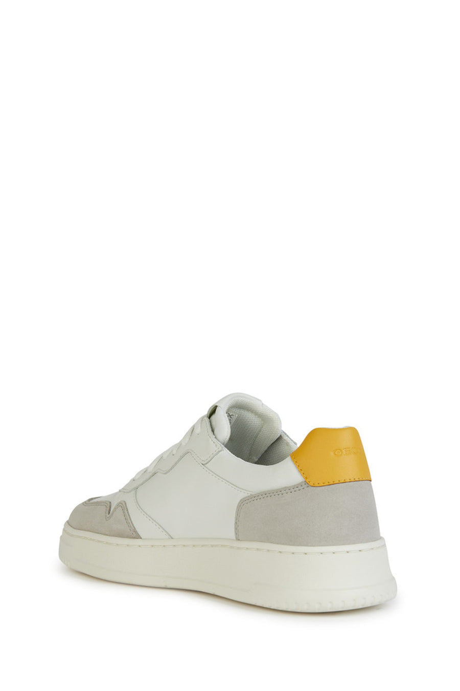 Geox Men's White Leather Sneakers