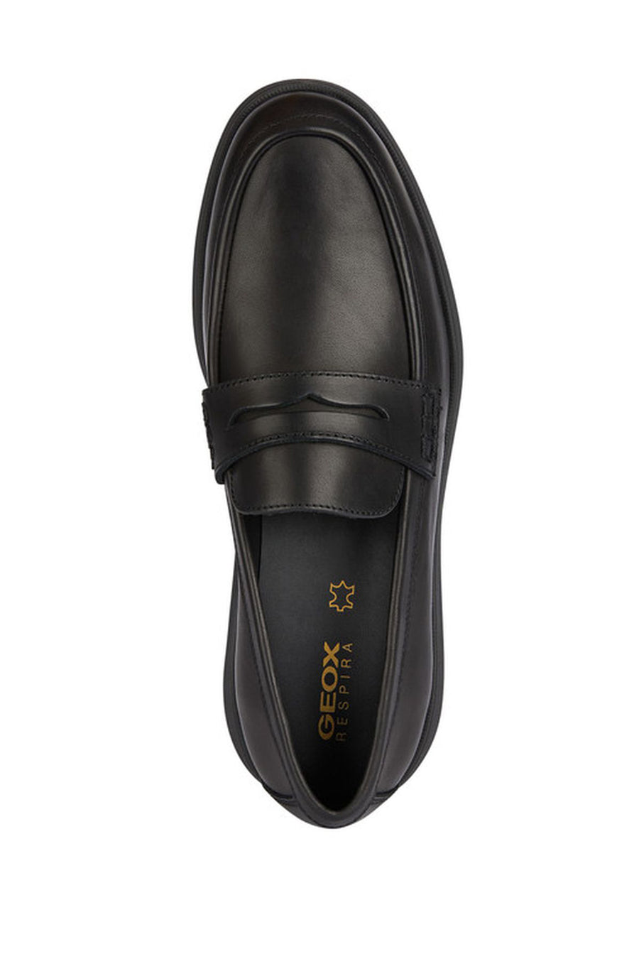Geox Erkek Siyah Spherica Ec10 Deri Casual Loafer