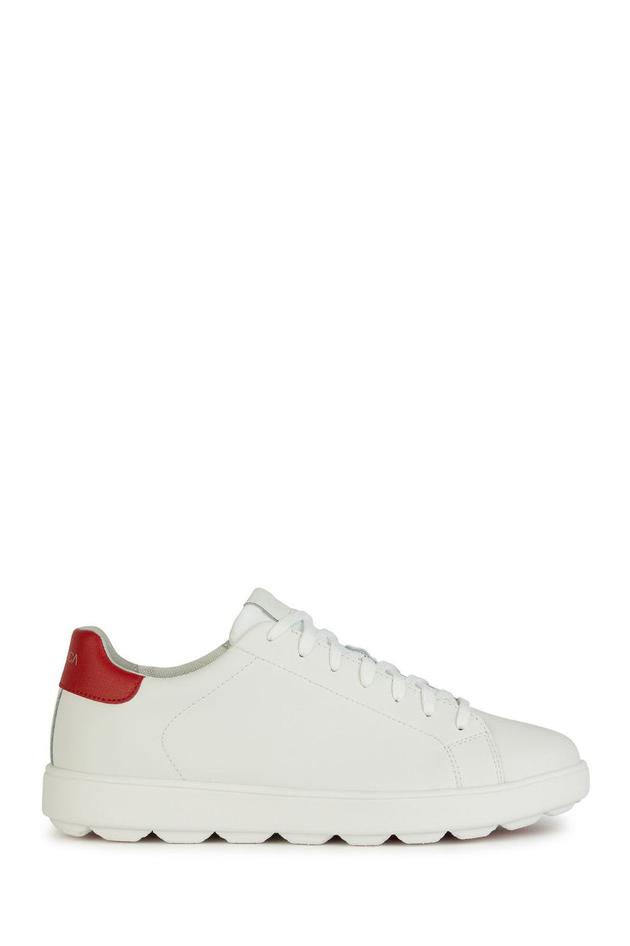 Geox Men's White Spherica Ecub-1 Lace-Up Leather Sneaker U45GPA0009BC0050 | Derimod