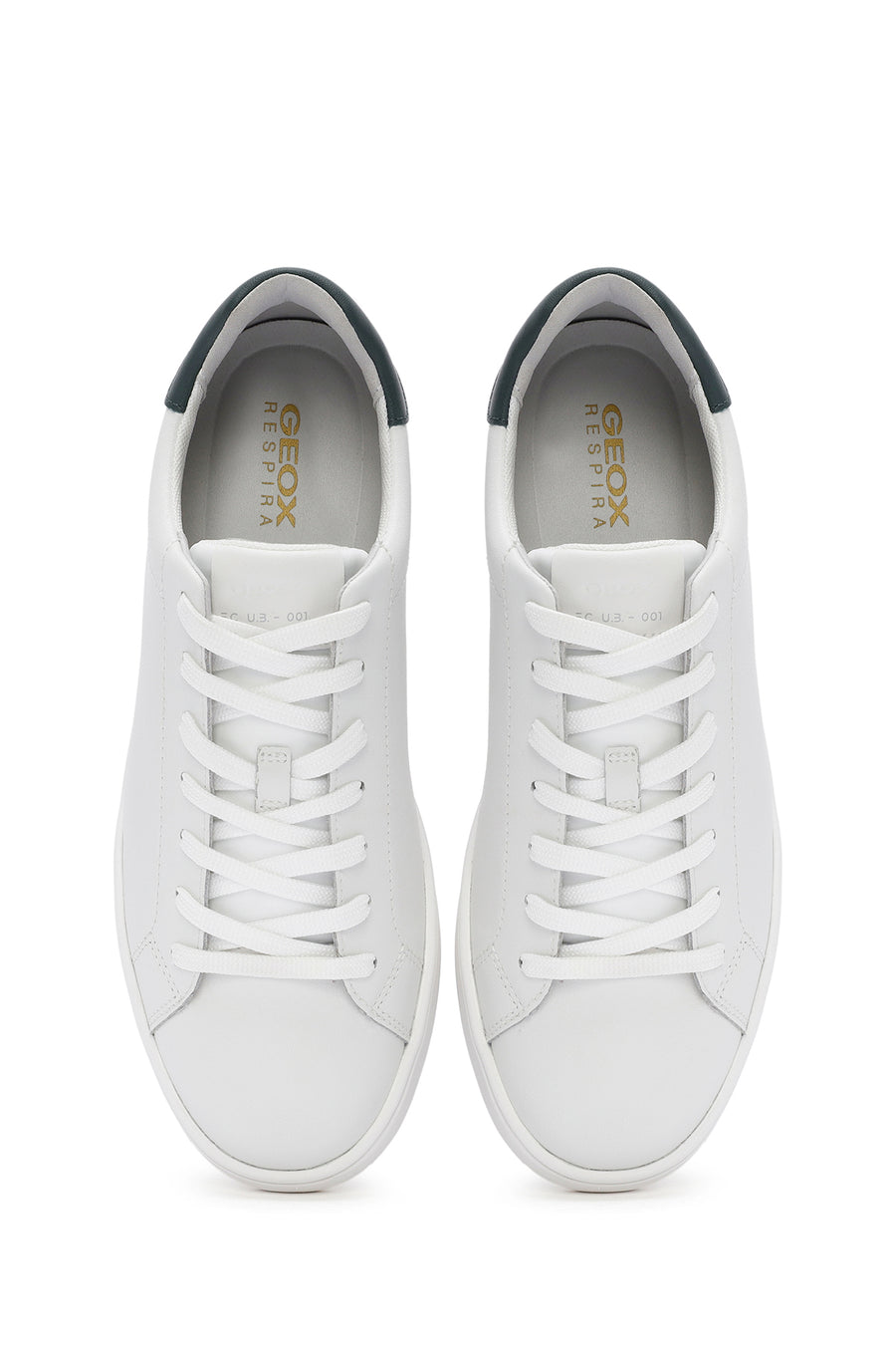 
Geox Men's White Spherica Ecub Lace-Up Leather Sneaker
