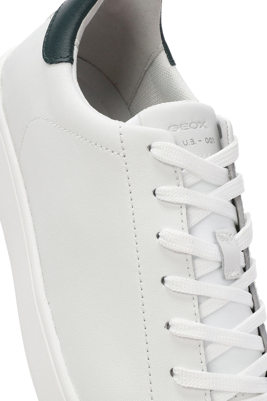 
Geox Men's White Spherica Ecub Lace-Up Leather Sneaker
