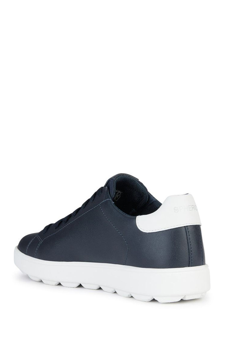 Geox Erkek Lacivert Spherica Ecub-1 Bağcıklı Deri Sneaker