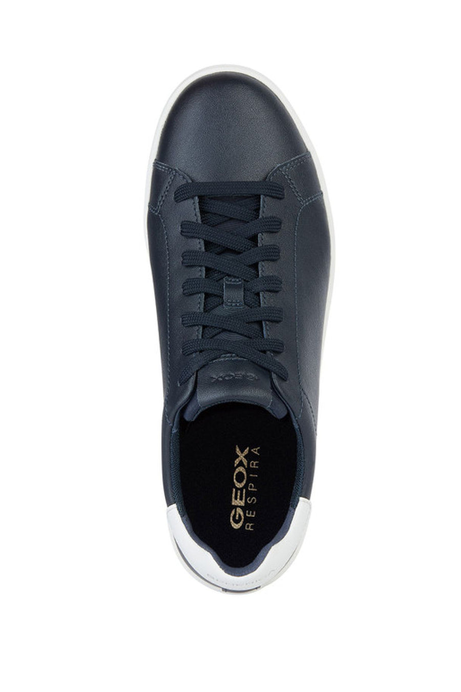 Geox Erkek Lacivert Spherica Ecub-1 Bağcıklı Deri Sneaker