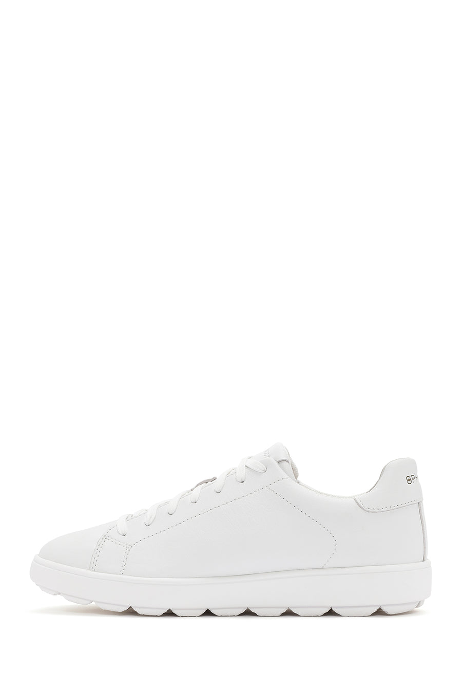 Geox Erkek Beyaz Spherica Ecub Bağcıklı Deri Sneaker