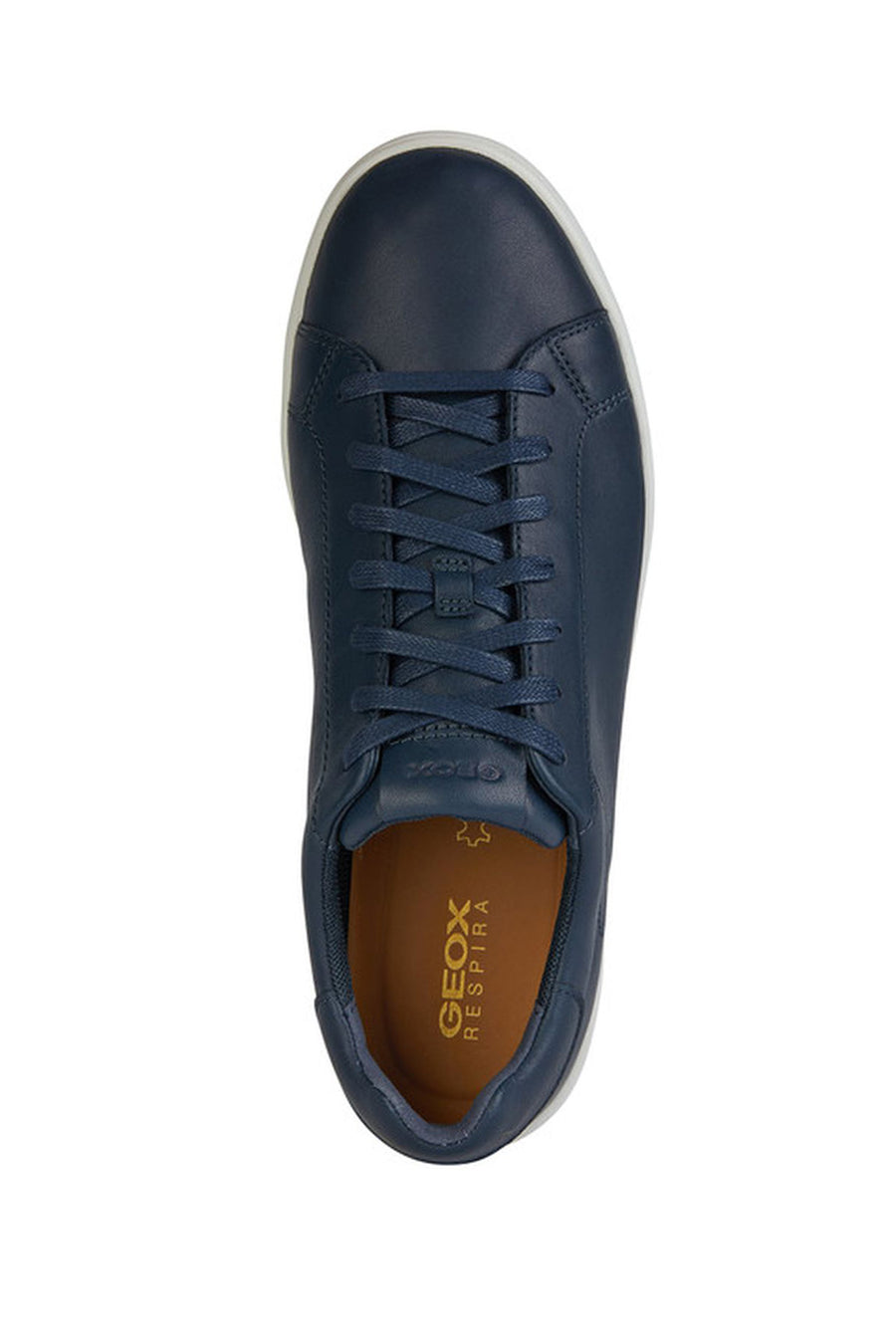 Geox Erkek Lacivert Spherica Ecub-1 Bağcıklı Deri Sneaker