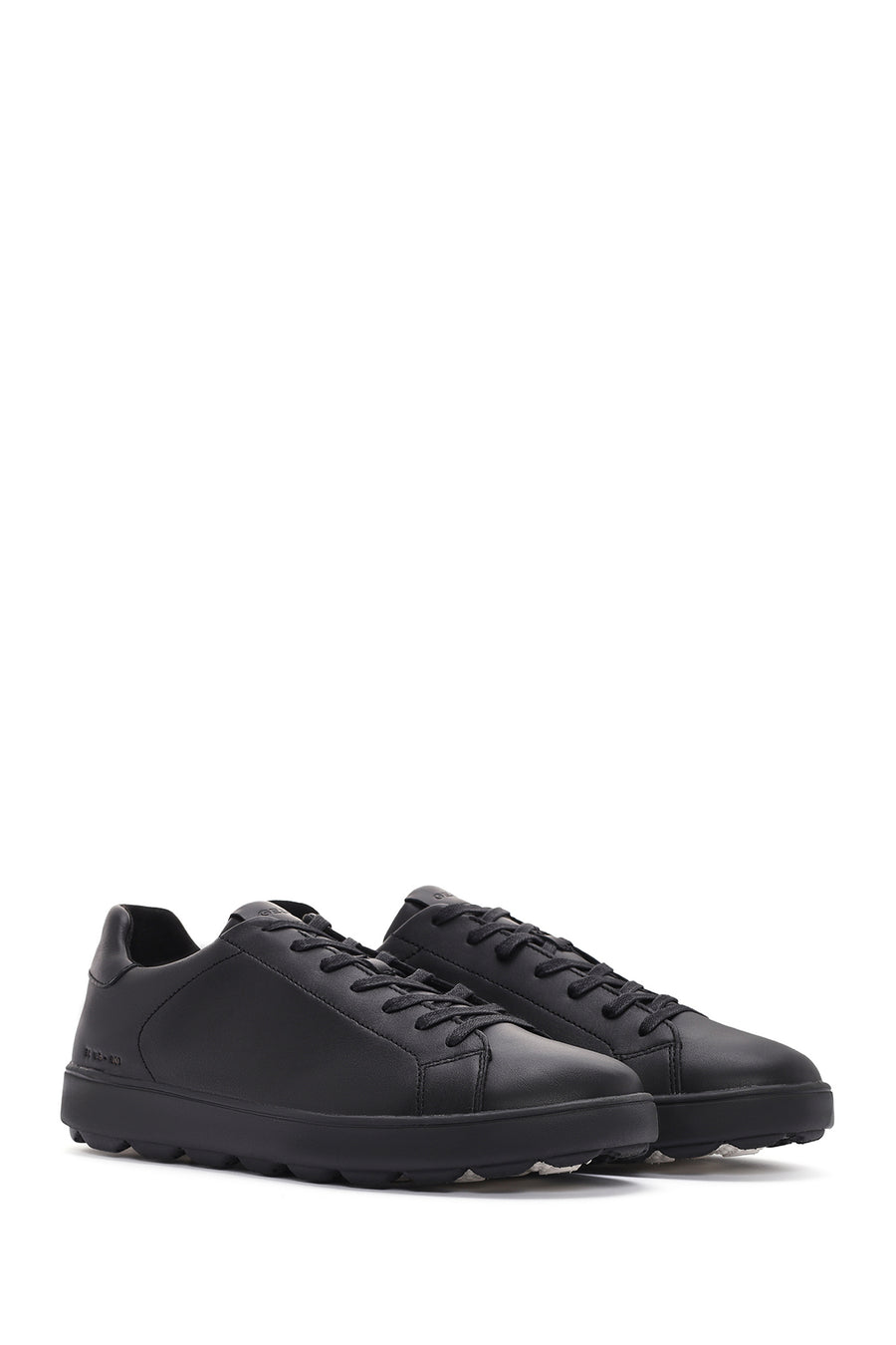 Geox Erkek Siyah Spherica Bağcıklı Deri Sneaker