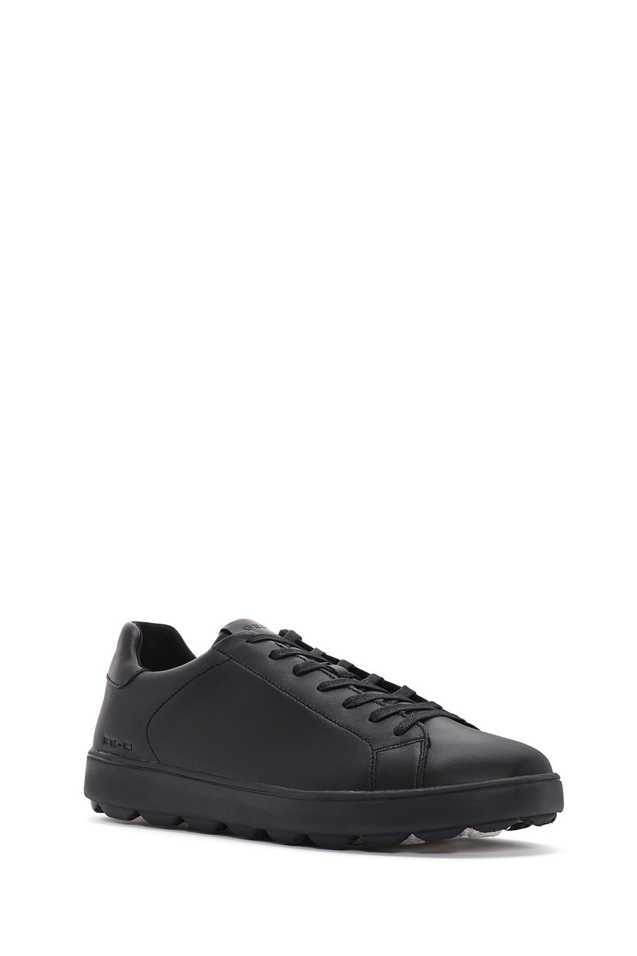 Geox Erkek Siyah Spherica Bağcıklı Deri Sneaker