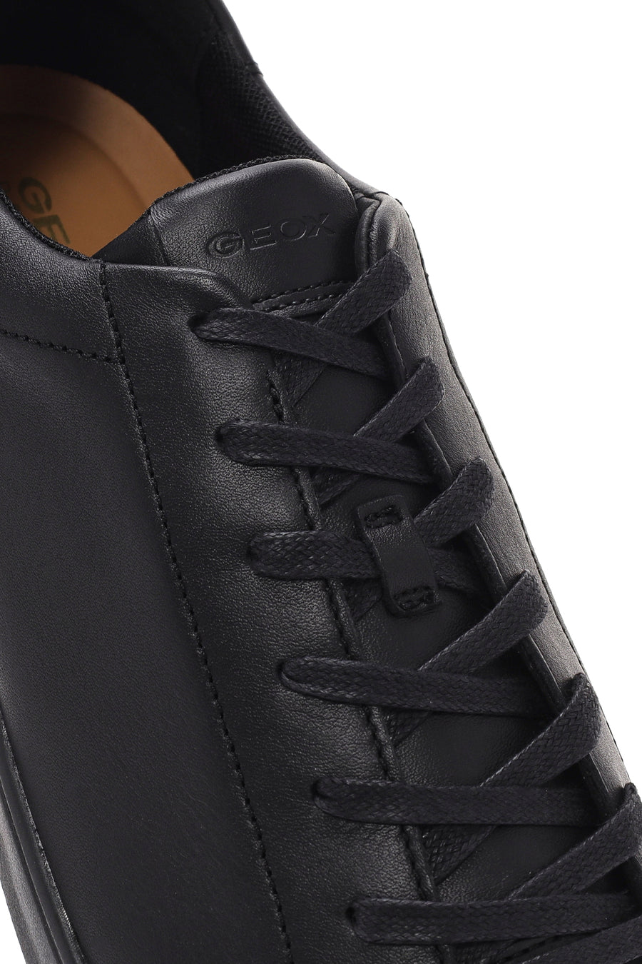 Geox Erkek Siyah Spherica Bağcıklı Deri Sneaker