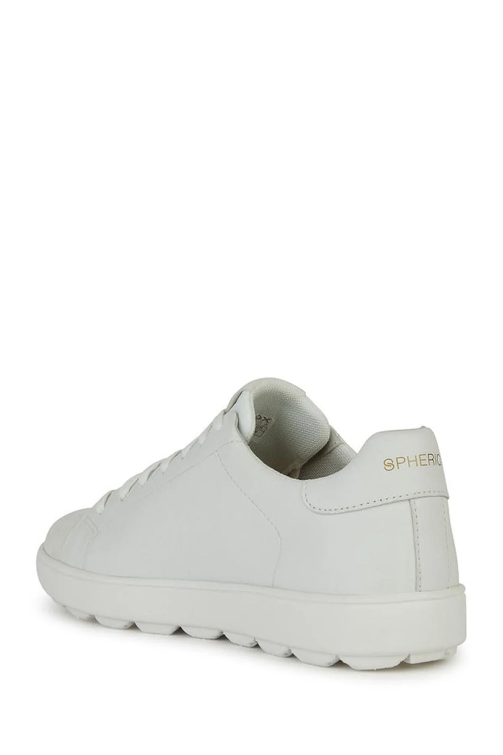 Geox Erkek Beyaz Spherica Ecub-1 Bağcıklı Deri Sneaker