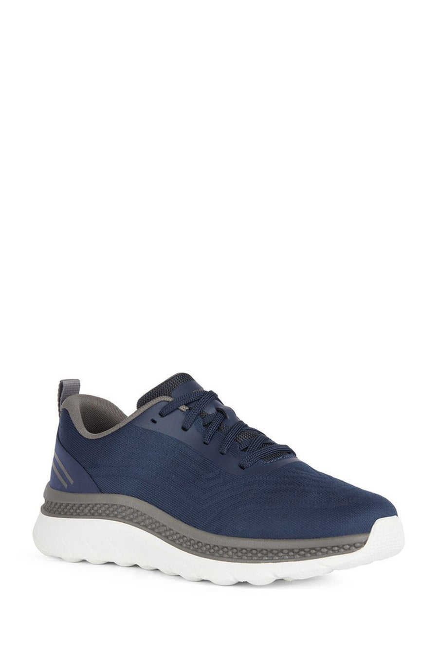 Geox Men's Navy Blue Spherica Active Lace Up Fabric Sneaker