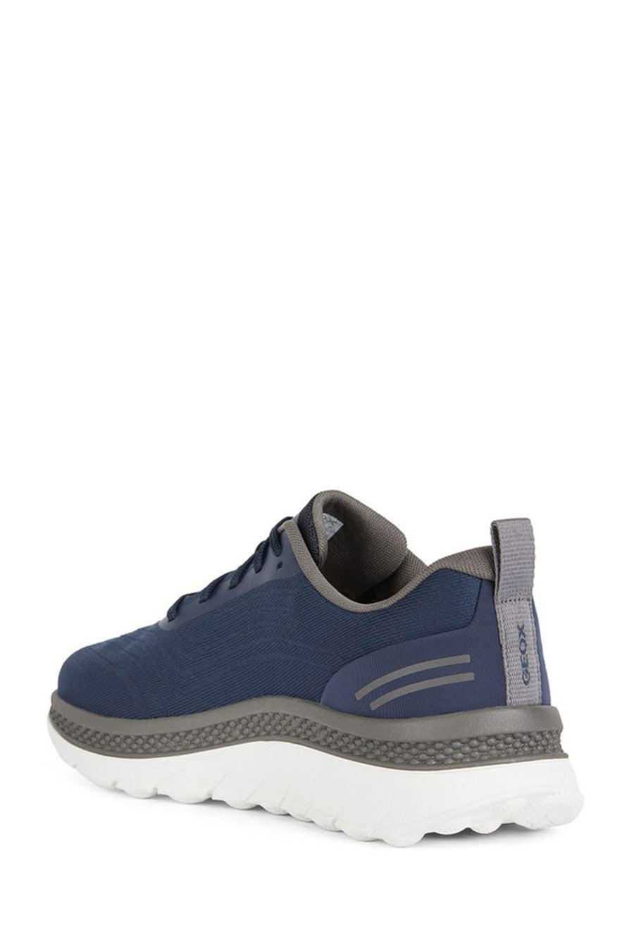 Geox Men's Navy Blue Spherica Active Lace Up Fabric Sneaker