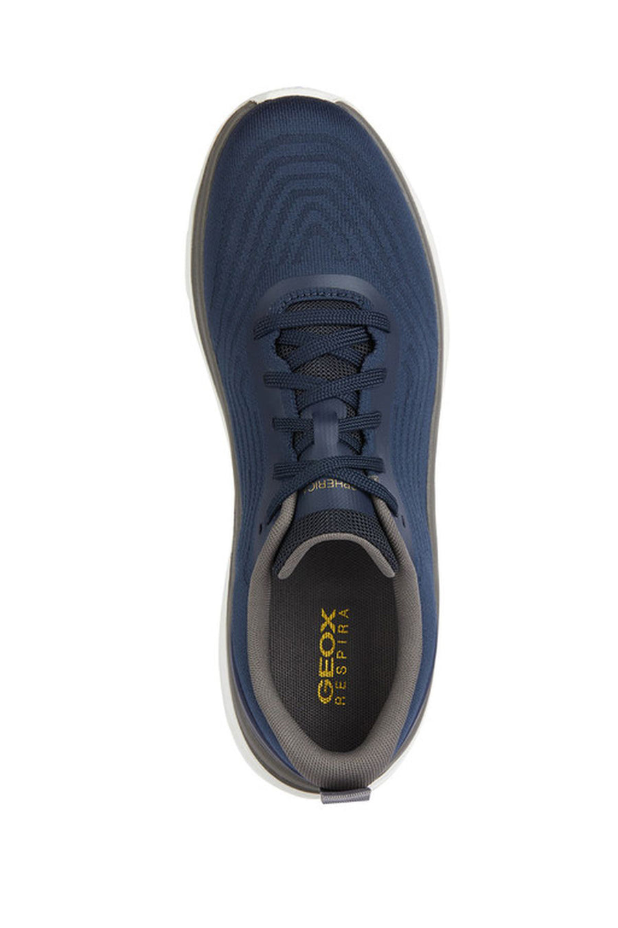 Geox Men's Navy Blue Spherica Active Lace Up Fabric Sneaker