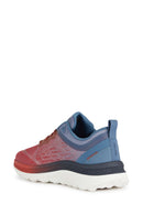 Geox Men's Red Spherica Active Laced Fabric Sneakers | Derimod