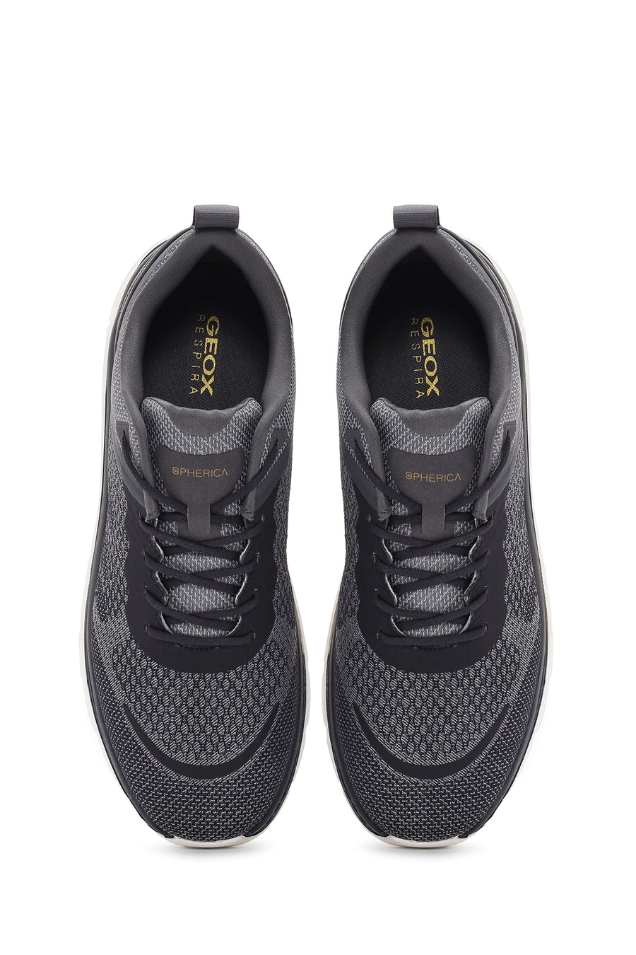 Geox Erkek Gri Spherica Actif X Bağcıklı Kumaş Sneaker