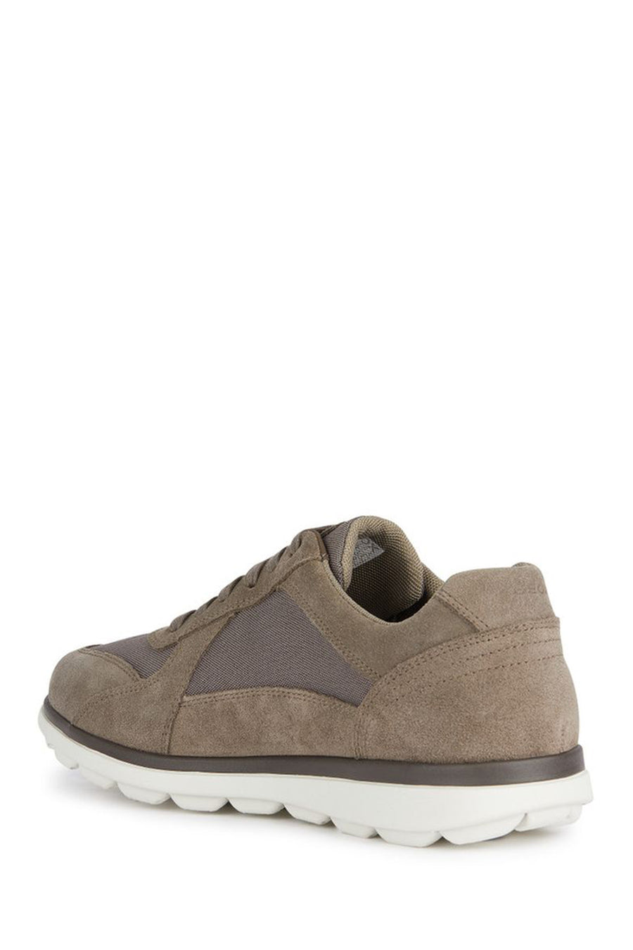 Geox Erkek Vizon Spherica Ec12 Bağcıklı Süet Deri Casual Sneaker