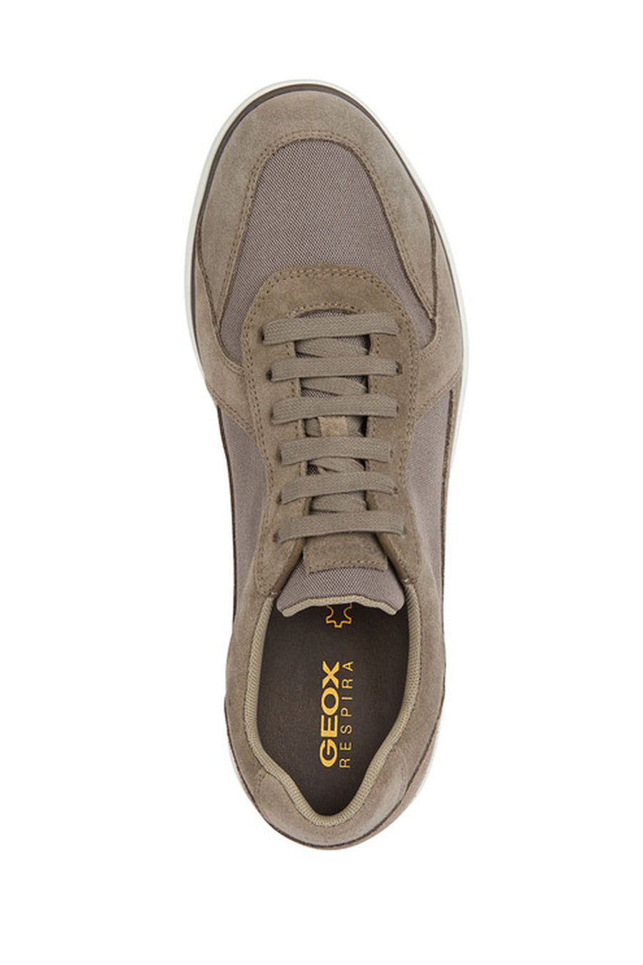 Geox Erkek Vizon Spherica Ec12 Bağcıklı Süet Deri Casual Sneaker