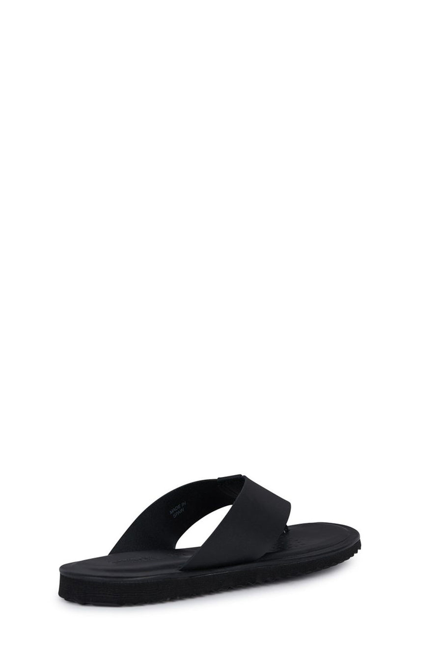 Geox Men's Black Erice Flip Flops Leather Slippers